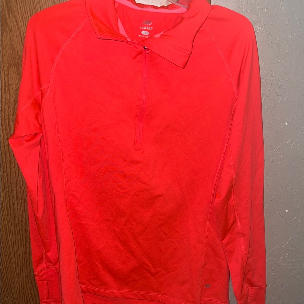 Women's Bright Red Half-Zip Jacket